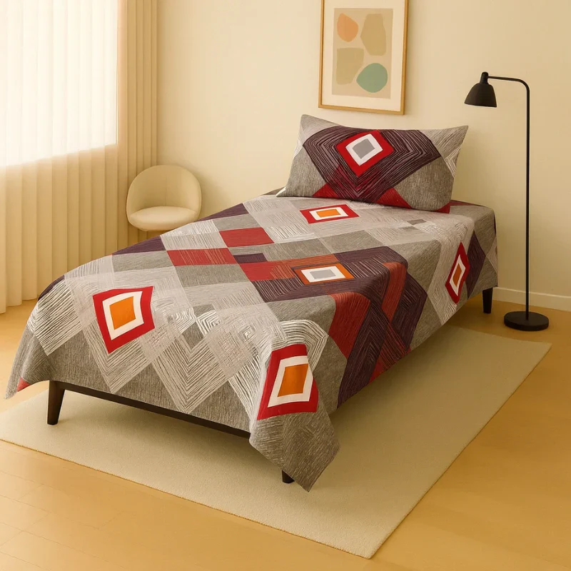 Single Bedsheet set 4 pcs
