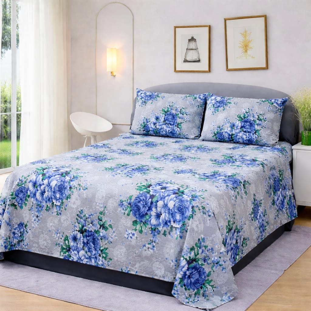 Double Bedsheet Set 3 pcs